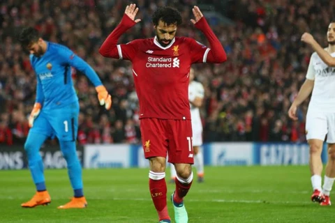 Salah giúp Liverpool đặt 1 chân vào chung kết. (Nguồn: Getty Images)