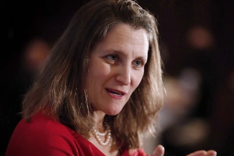 Ngoại trưởng Canada Chrystia Freeland. (Nguồn: ctvnews.ca)