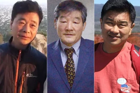 Ba công dân Mỹ bị Triều Tiên bắt giữ. (Nguồn: people.com)