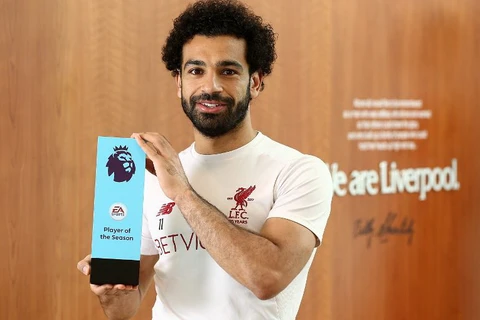 Salah là Cầu thủ xuất sắc nhất Premier League 2017-18. (Nguồn: Premier League)
