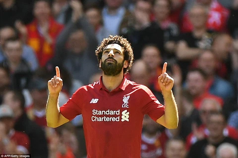 Salah lập kỷ lục ghi bàn và giành danh hiệu Vua phá lưới tại Premier League. (Nguồn: AFP/Getty Images)