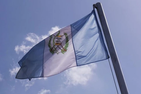 Quốc kỳ của Guatemala. (Nguồn: AP)