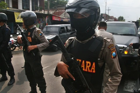 Lực lượng cảnh sát Indonesia. (Nguồn: AFP)