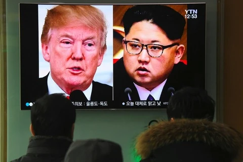 Hàn Quốc tin tưởng ở cuộc gặp giữa ông Kim Jong-un và Donald Trump. (Nguồn: AFP)