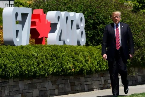 Tổng thống Mỹ Trump tại Canada. (Nguồn: cbc.ca)