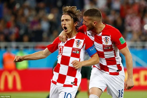 Luka Modric ấn định chiến thắng cho Croatia. (Nguồn: Reuters)