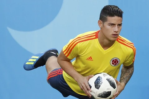 James Rodriguez vắng mặt trận ra quân của Colombia? (Nguồn: AP)