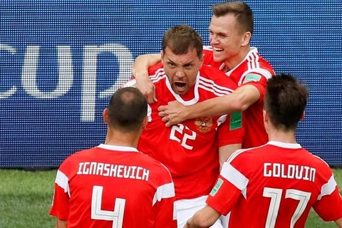 Tuyển Nga sẽ sớm vào vòng 1/8 World Cup 2018. (Nguồn: Getty Images)