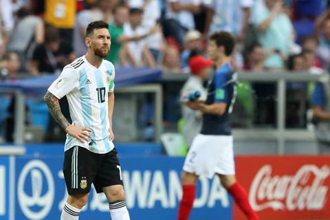 Messi không thể giúp Argentina tránh khỏi thất bại trước Pháp. (Nguồn: Getty Images)