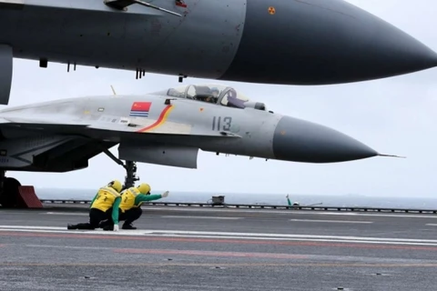 Máy bay chiến đấu J-15 của Trung Quốc. (Nguồn: defenseworld.net)
