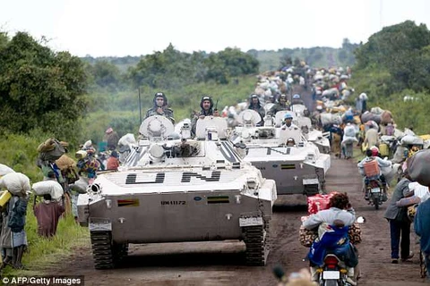 Lực lượng gìn giữ hòa bình của Liên hợp quốc tại CHDC Congo. (Nguồn: AFP/Getty Images)