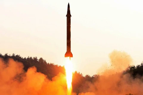 Hình ảnh một vụ phóng thử tên lửa của Triều Tiên. (Nguồn: Getty Images)