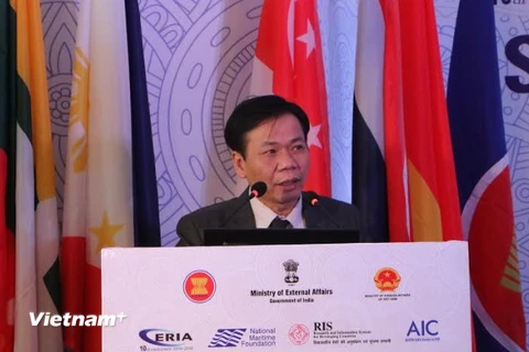 Đại sứ Việt Nam tại Ấn Độ Tôn Sinh Thành. (Ảnh: Huy Bình/Vietnam+)