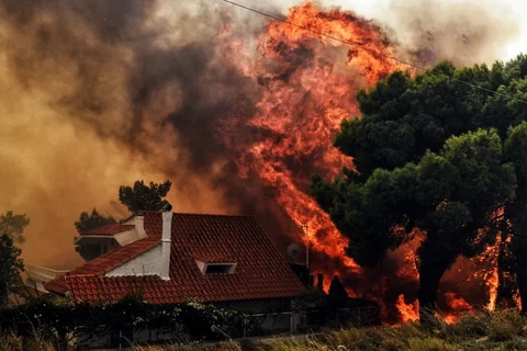 Hiện trường vụ cháy. (Nguồn: AFP/Getty Images)