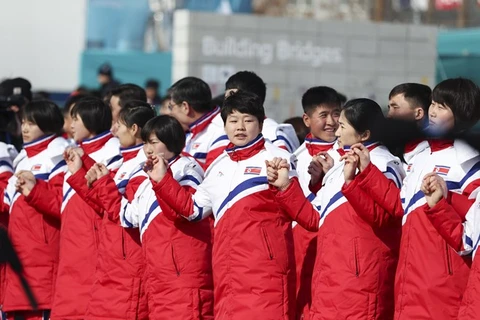 Các vận động viên Triều Tiên. (Nguồn: THX/TTXVN)