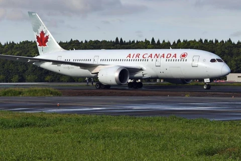 Máy bay của hãng Air Canada đã hạ cánh nhầm đường bằng. (Nguồn: Kyodo)