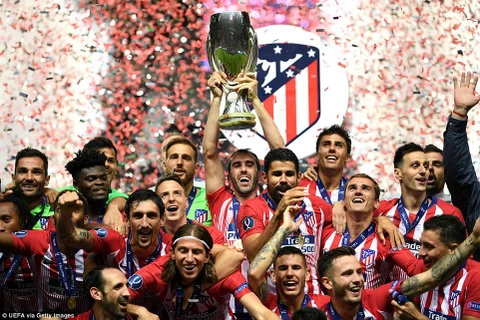 Aletico Madrid giành Siêu cúp châu Âu 2018.