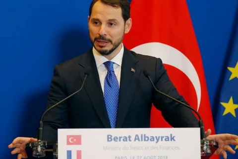 Bộ trưởng Tài chính Thổ Nhĩ Kỳ Berat Albayrak. (Nguồn: AP)