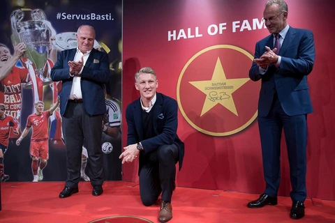 Bastian Schweinsteiger được ghi danh vào Hall of Fame của Bayern. (Nguồn: AFP)