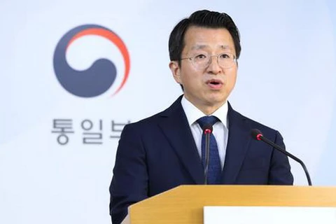 Người phát ngôn Bộ Thống nhất Hàn Quốc, Baik Tae-hyun. (Nguồn: Yonhap)