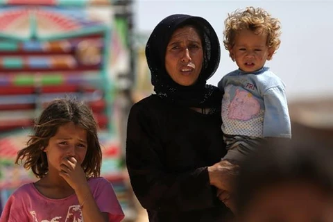 Người dân Syria ở Idlib. (Nguồn: AFP)