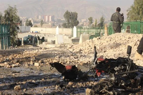 Hiện trường một vụ đánh bom ở Afghanistan. (Nguồn: aljazeera.com)