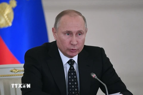 Tổng thống Nga Vladimir Putin. (Ảnh: AFP/TTXVN)