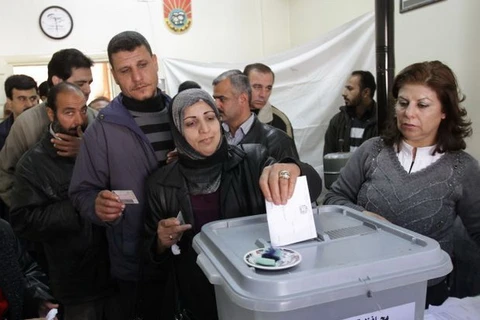 Hình ảnh người dân Syria bỏ phiếu hồi năm 2011. (Nguồn: AFP)