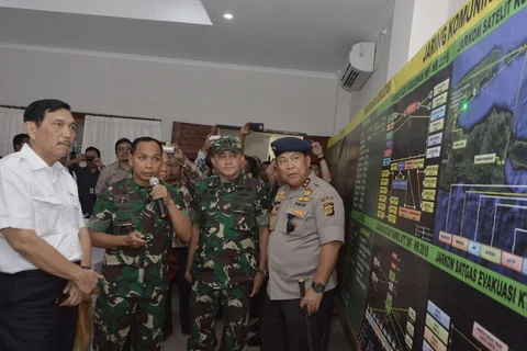 Lực lượng chức năng Indoneisa bàn phương án đảm bảo an toàn cho hội nghị IMF-WB. (Nguồn: thejakartapost)