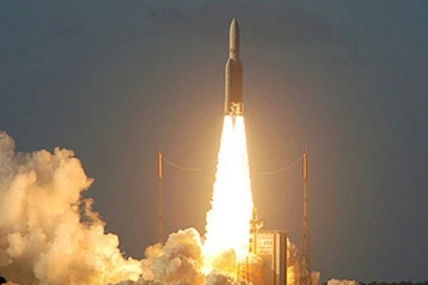 Tên lửa đẩy Ariane 5 được phóng lần thứ 100. (Nguồn: AP)