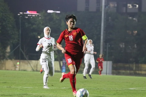 U19 nữ Việt Nam thi đấu ấn tượng tại vòng loại thứ nhất U19 nữ châu Á 2019. (Nguồn: VFF)