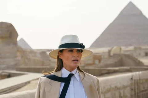 Bà Melania Trump ở Cairo. (Nguồn: msn.com)
