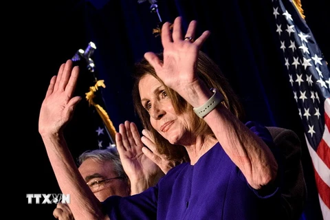 Lãnh đạo thiểu số của đảng Dân chủ tại Hạ viện Mỹ Nancy Pelosi. (Ảnh: AFP/TTXVN)