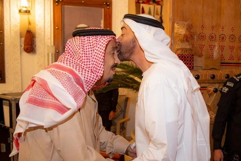 Quốc vương Salma của Saudi Arabia đã tiếp Thái tử Abu Dhabi Mohammed bin Zayed. (Nguồn: arabnews.com)