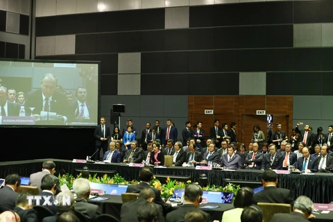 Quang cảnh Hội nghị Cấp cao ASEAN-Nga lần thứ 3. (Ảnh: Thống Nhất/TTXVN)