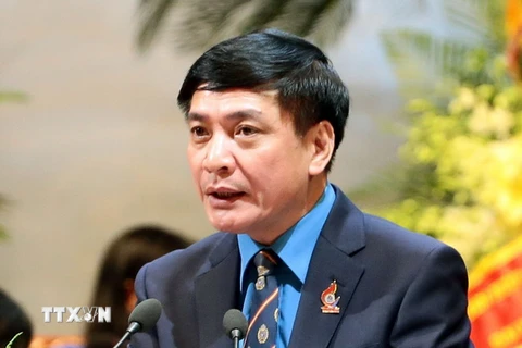Ông Bùi Văn Cường, Ủy viên Trung ương Đảng, Chủ tịch Tổng Liên đoàn Lao động Việt Nam. (Ảnh: TTXVN)