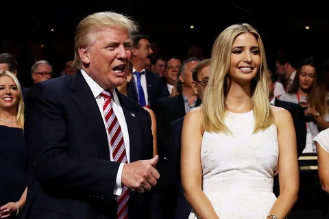 Tổng thống Mỹ Trump và con gái Ivanka. (Nguồn: Time Magazine)