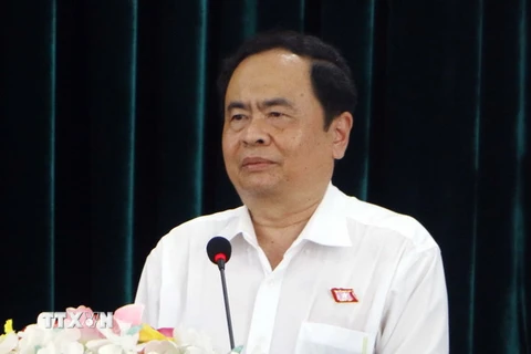 Chủ tịch Ủy ban Trung ương MTTQ Việt Nam Trần Thanh Mẫn. (Ảnh: Thanh Liêm/TTXVN)
