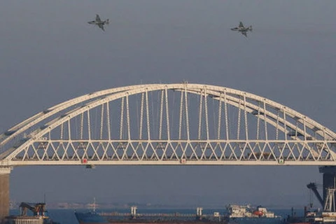 Cầu Crimea. (Nguồn: Reuters)