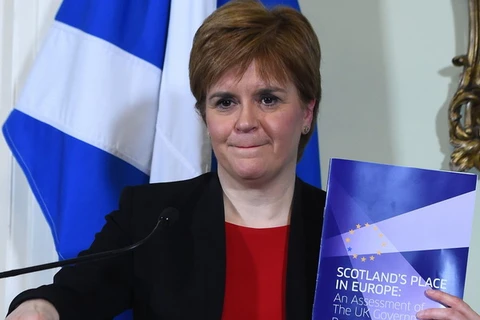 Bộ trưởng thứ nhất của Scotland Nicola Sturgeon. (Nguồn: Getty Images)
