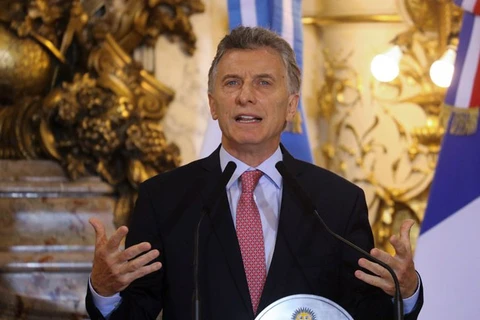 Tổng thống Argentina Mauricio Macri. (Nguồn: AP)