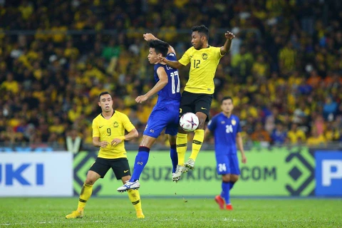 Thái Lan (áo xanh) hay Malaysia sẽ vào chung kết AFF Suzuki Cup 2018. (Nguồn: AFF)