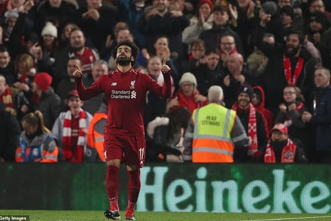 Salah đưa Liverpool thẳng tiến vòng 1/8 Champions League. (Nguồn: Getty Images)