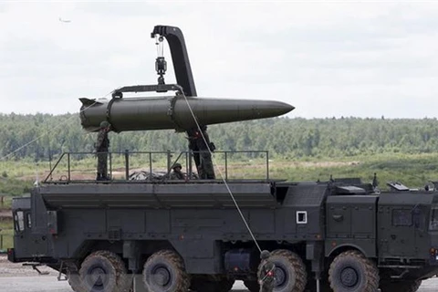 Hệ thống tên lửa đạn đạo Novator 9M729 của Nga. (Ảnh: REUTERS/TTXVN)