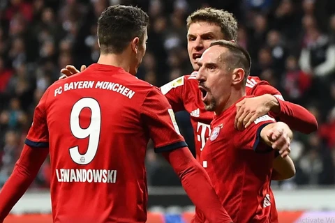 Bayern kết thúc năm 2018 bằng chiến thắng đậm trước đội bóng cũ của Niko Kovac. (Nguồn: fcbayern.com)