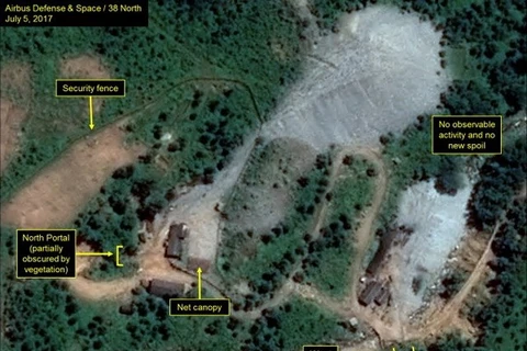 Bãi thử hạt nhân Punggye-ri của Triều Tiên. (Nguồn: Fortuna's Corner)