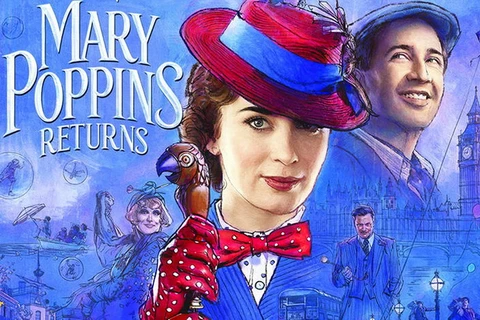 Poster phim Mary Poppins Return.