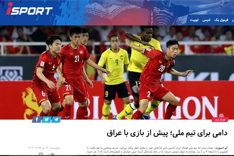 Tuyền thông Iran ca ngợi tuyển Việt Nam. (Ảnh chụp màn hình)