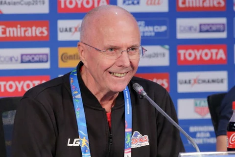 HLV Sven-Goran Eriksson tại buổi họp báo. (Nguồn: AFC)