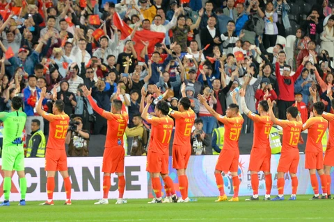 Đội tuyển Trung Quốc đã sớm ghi tên mình vào vòng 1/8 Asian Cup 2019 sau khi có chiến thắng đậm 3-0 trước Philippines ở lượt trận thứ 2 bảng C. (Nguồn: AFC)